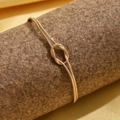 Goldvergoldete Verknöpfte Armband Edel&Elegante